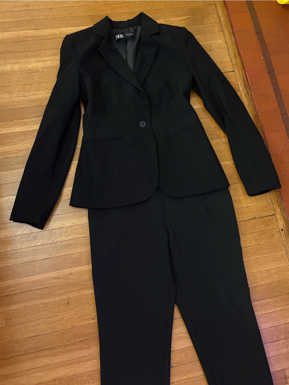 Zara Black Women's Tailored Pantsuit (Sold together or separately)